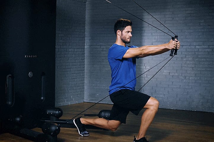 Exercise of the week - lunge to chest press