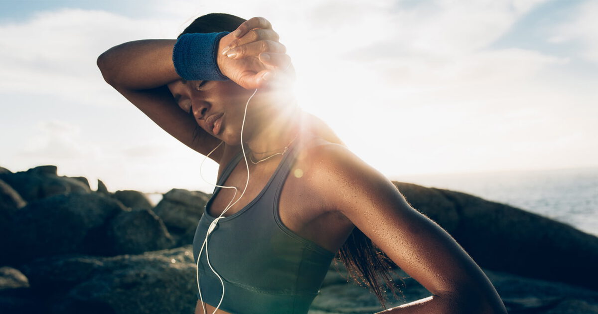 morning workout person